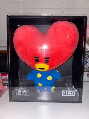 BT21 TATA Red and Blue Plush Doll - Official Character Plush
